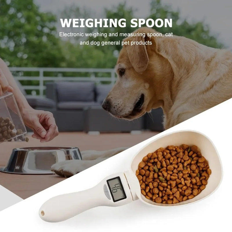 COLHER DE MEDIÇÃO PARA PET - Balança digital para alimentos para cães e gatos, Copo medidor com display LED, Balança de cozinha